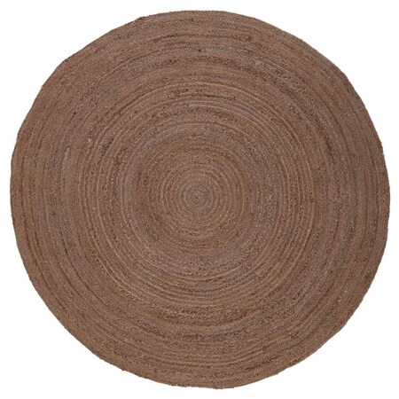 Safavieh 6 x 6 ft. Natural Fiber Round Hand Woven Rug, Brown NFB901T-6R
